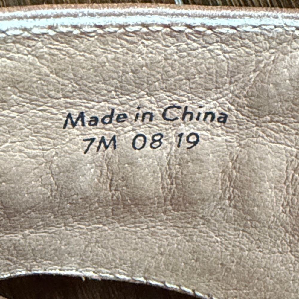 Jack Rogers Amelia City Sandal Leather Whipstitch Block Heel Slingback Women's 7 - Picture 10 of 10